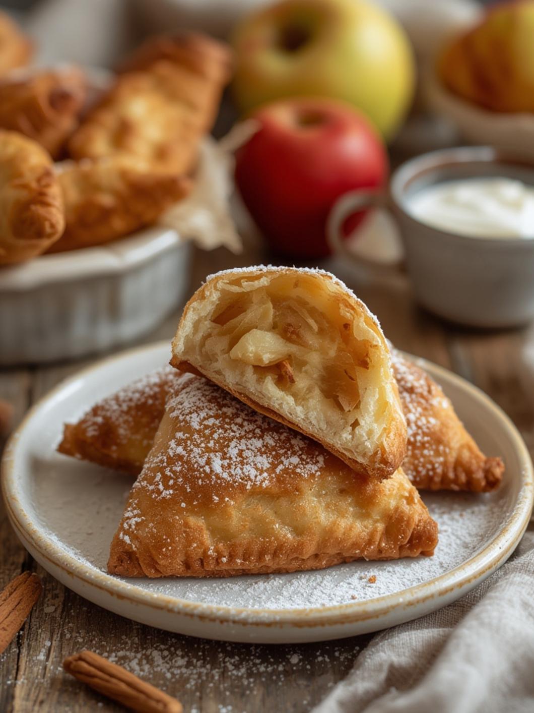 Apple Turnovers – with cream filled option