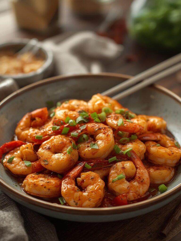 Asian Chilli Garlic Prawns (Shrimp)