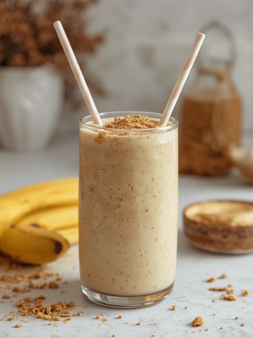 Banana Peanut Butter Protein Smoothie