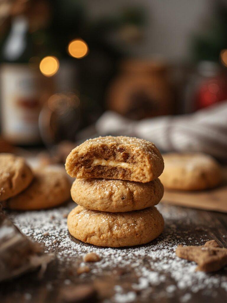 Biscoff stuffed cookies