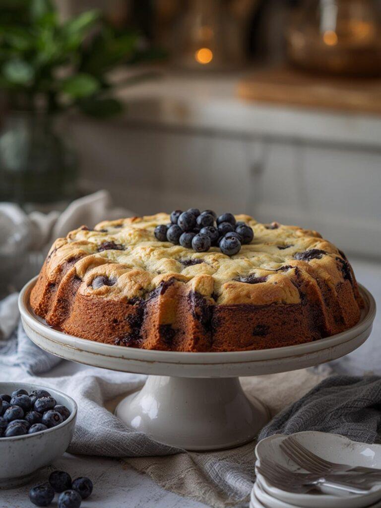 Blueberry Buckle Cake