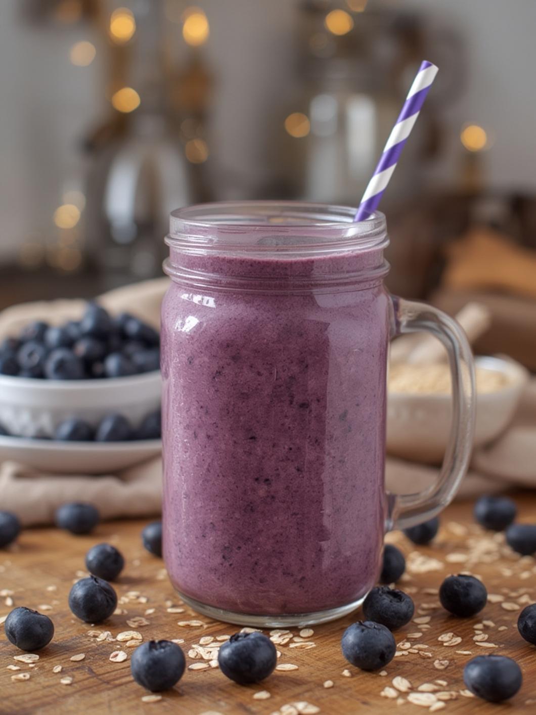 Blueberry Oat Smoothie