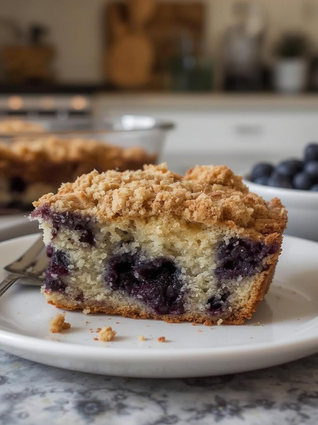 Bursting Blueberry Crumb Cake