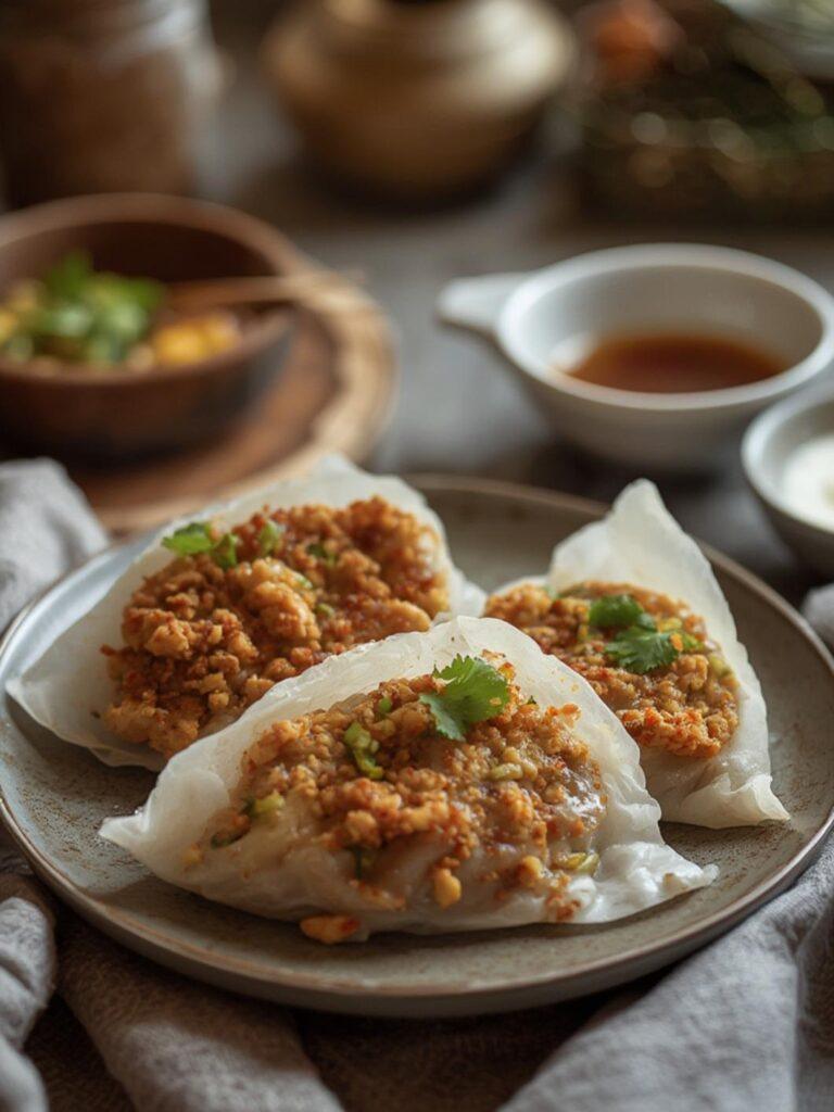Crispy Rice Paper Dumplings