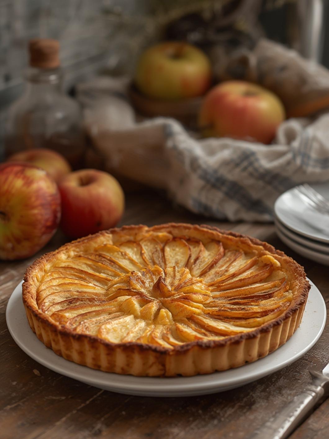 Easy French apple tart