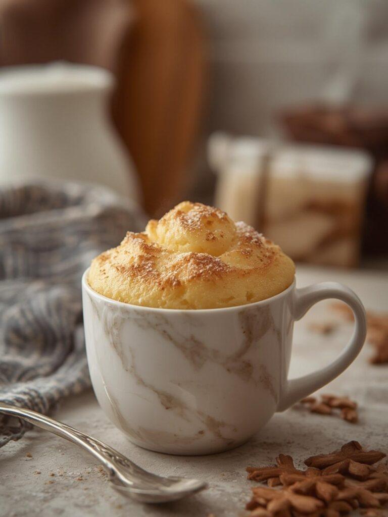 Fluffy Vanilla Mug Cake