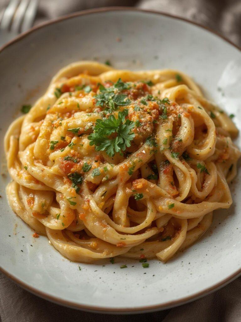 Gigi Hadid Pasta served