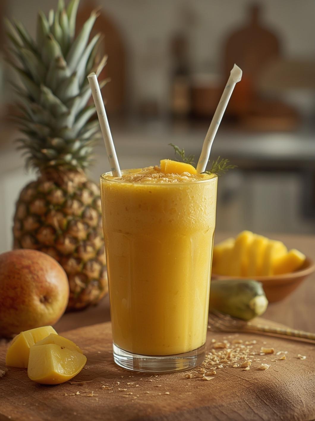 Mango Pineapple Tropical Smoothie