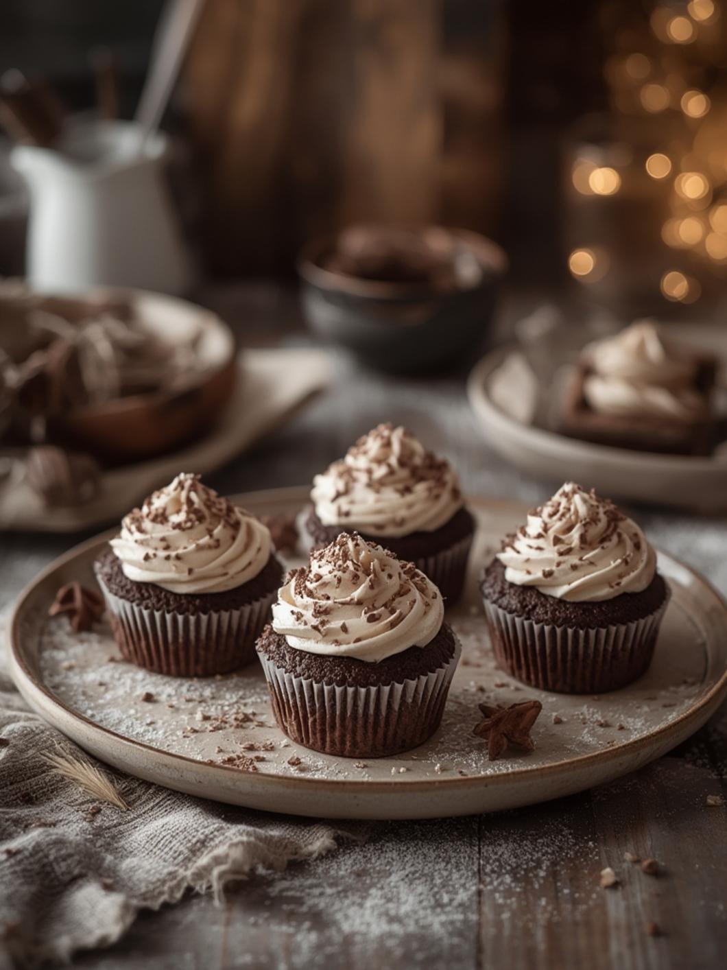 Mini chocolate cakes