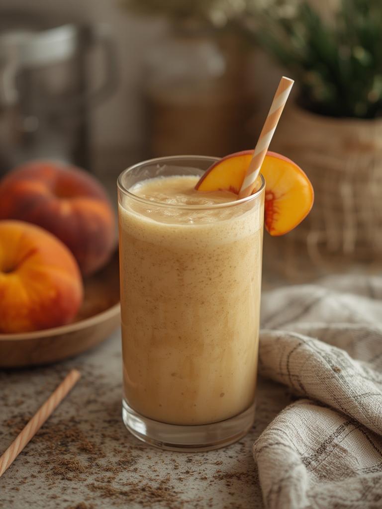 Peach Smoothie served