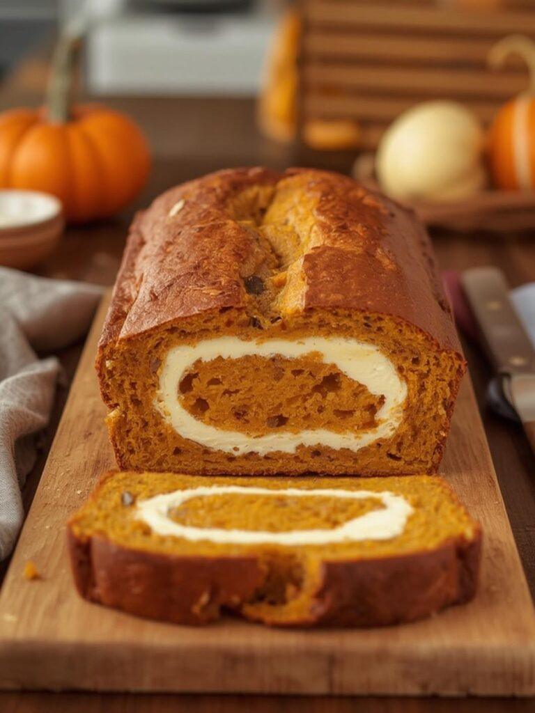 Pumpkin Cream Cheese Bread