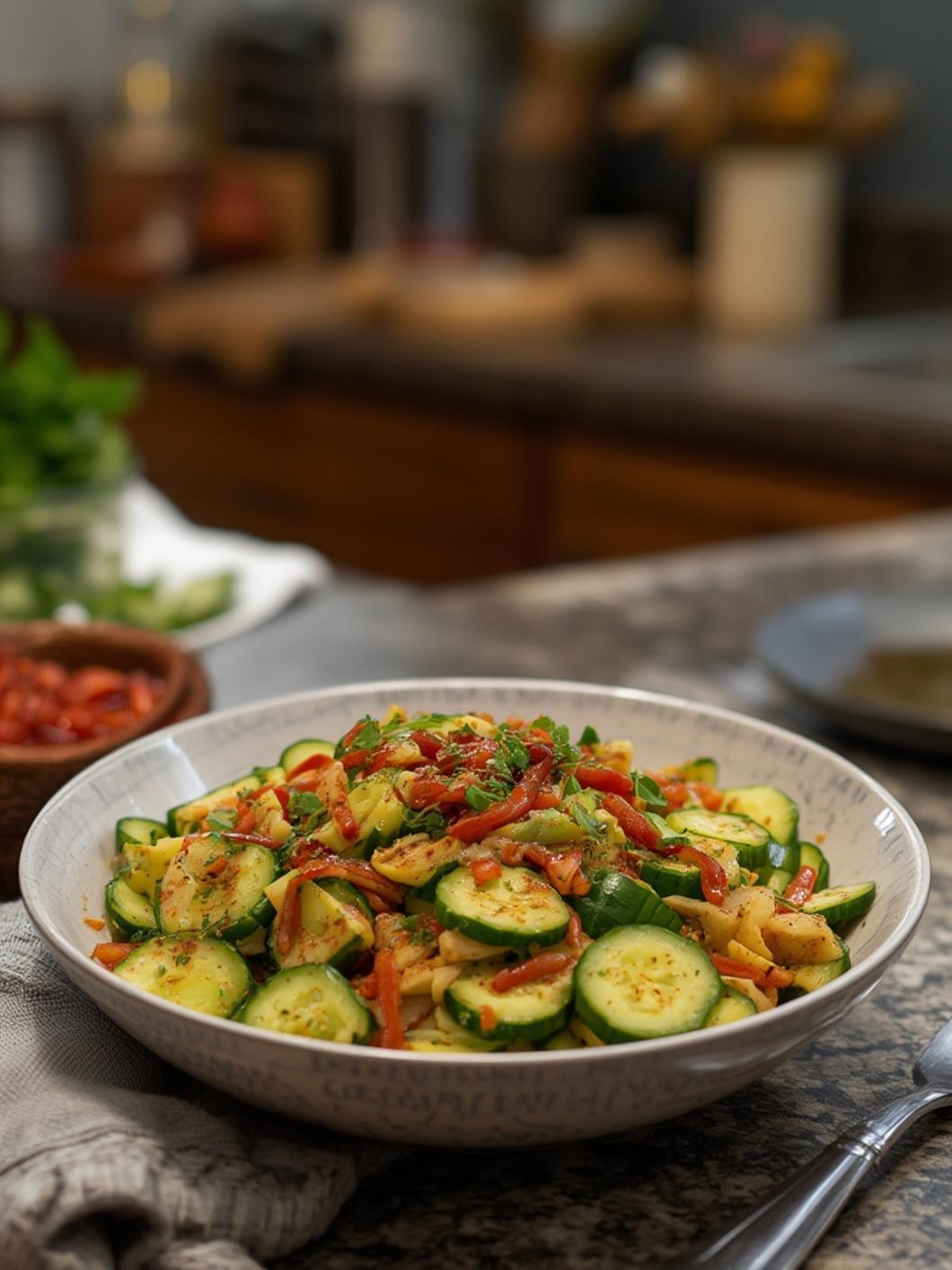 Spicy Asian Cucumber Salad