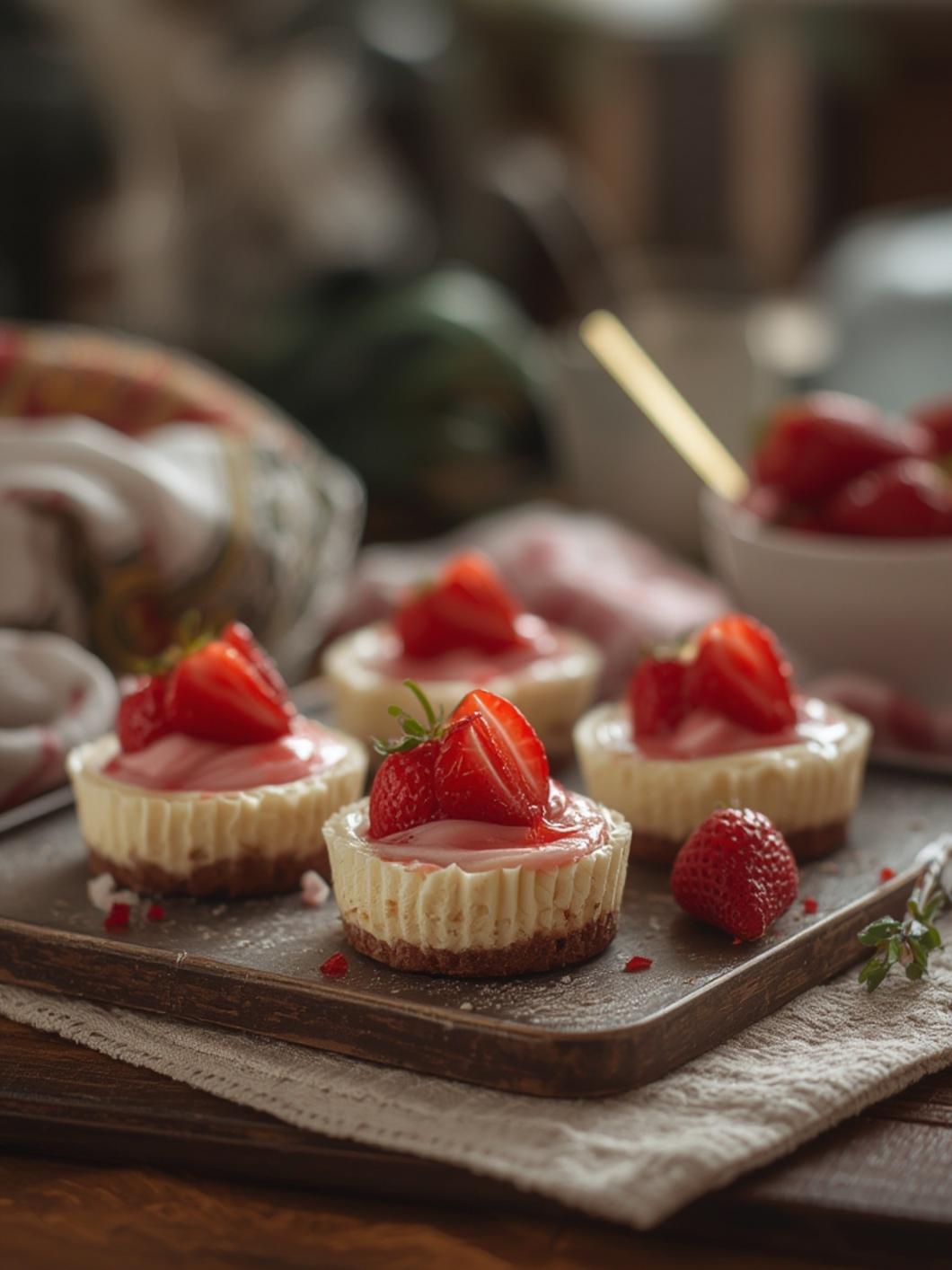 Strawberry Cheesecake Cups