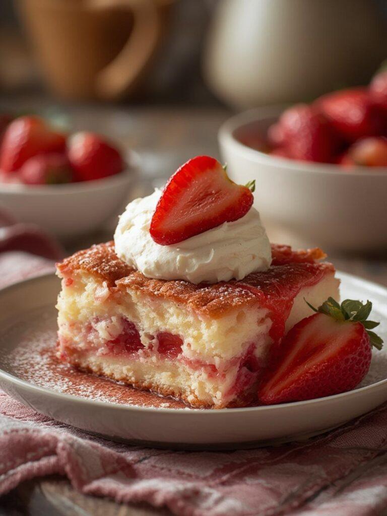 Strawberry Cheesecake Dump Cake