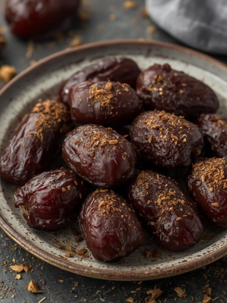 Viral Chocolate Dates served