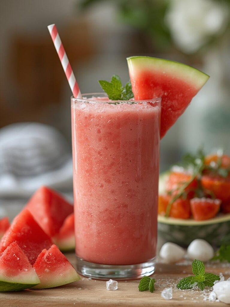 Watermelon Mint Summer Smoothie