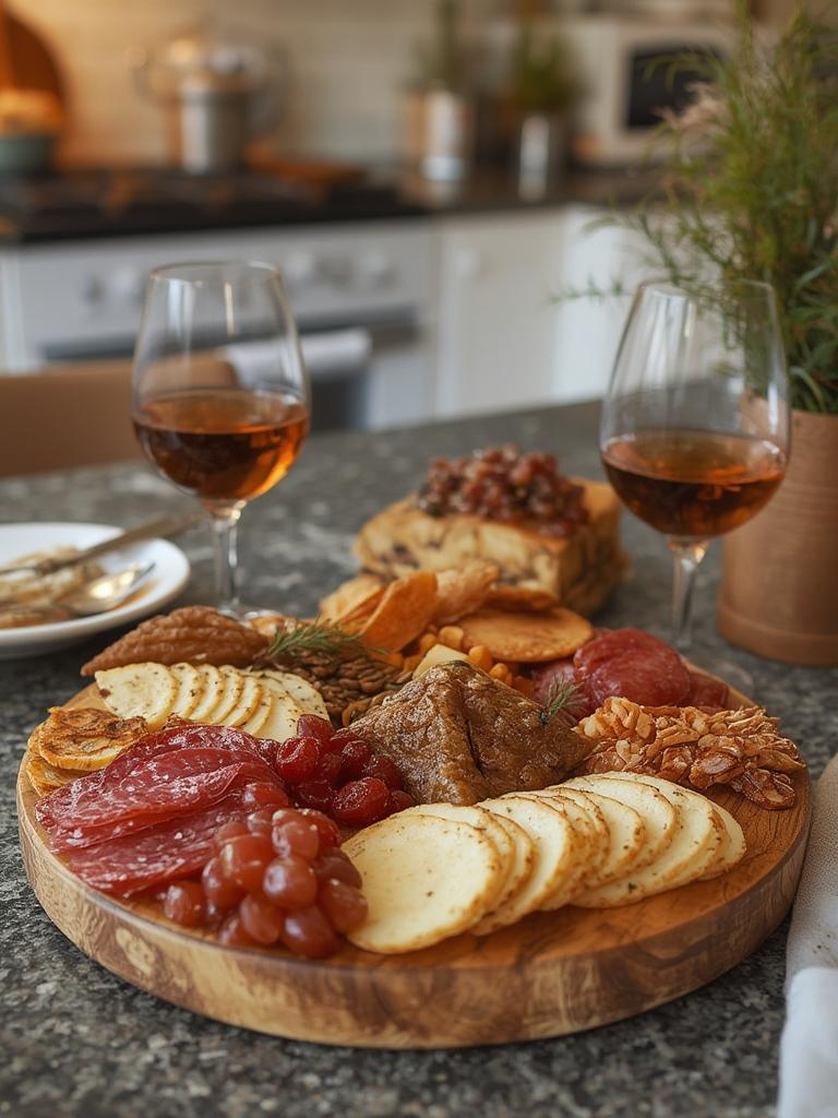 charcuterie board recipe served