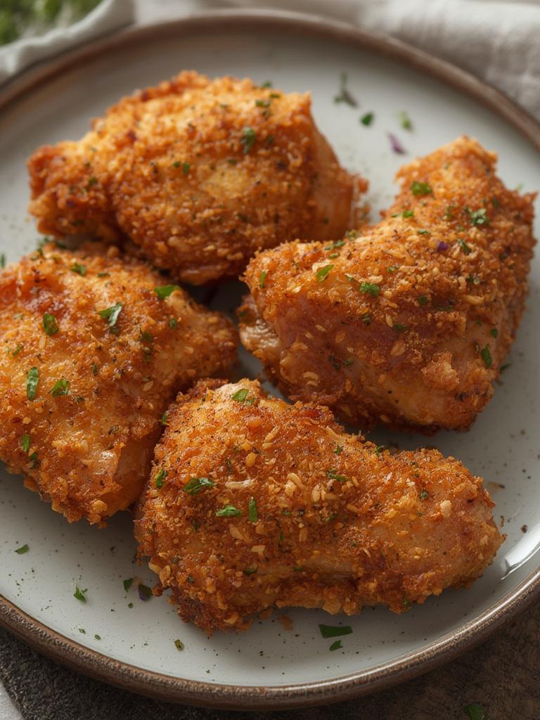 Crispy Oven Chicken Thighs