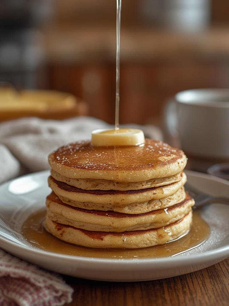 Fluffy Pancakes served