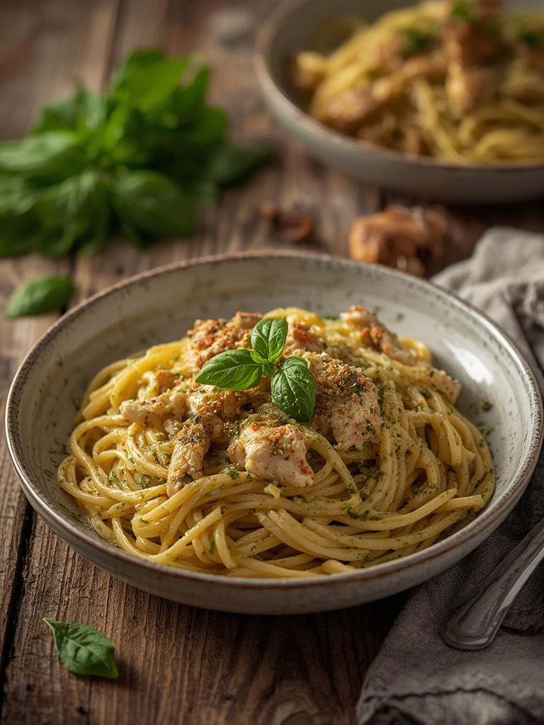 Creamy Pesto Chicken Pasta