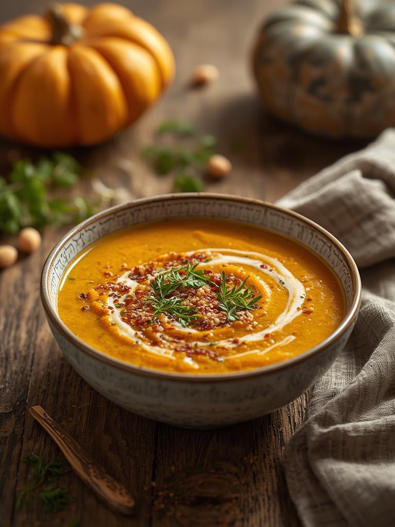 High-Protein Vegan Pumpkin Soup