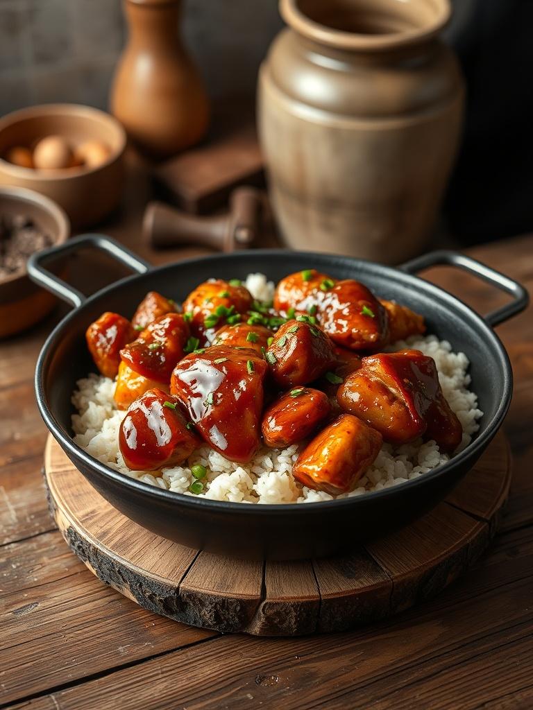 One-Pan Honey BBQ Chicken & Rice