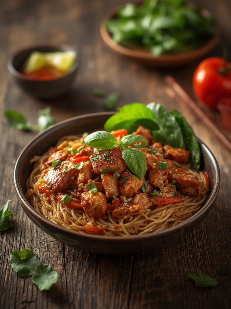 Spicy Thai Basil Chicken (Pad Krapow Gai)