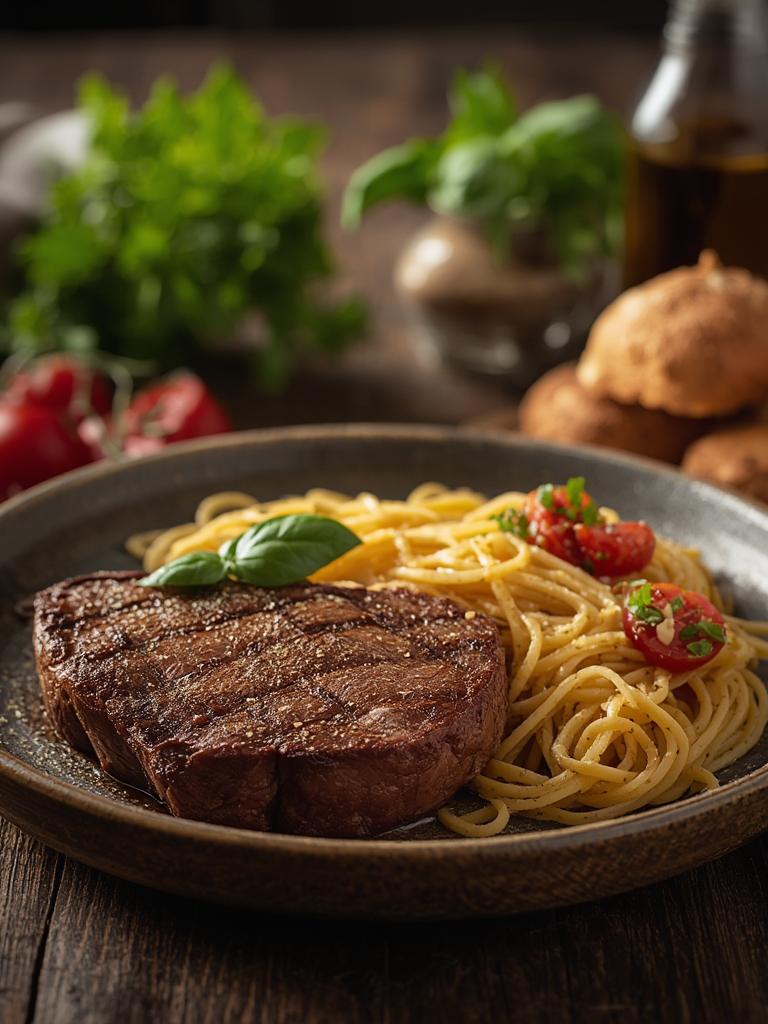 Steak and Pasta