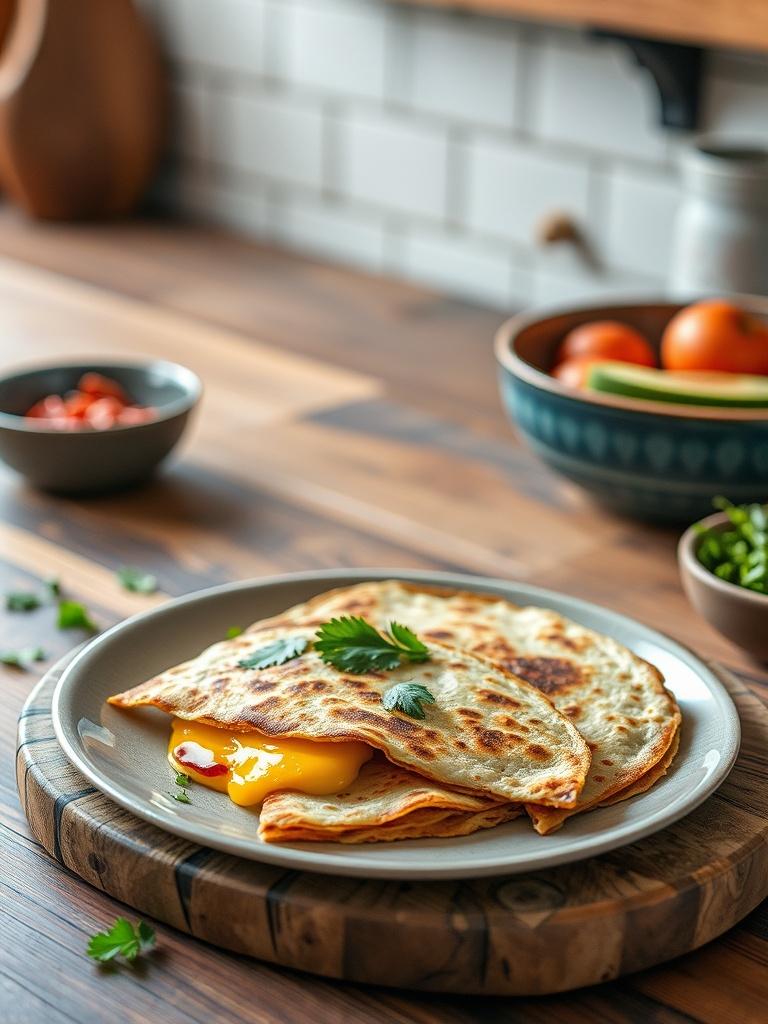 10-Minute Breakfast Quesadilla (High Protein)