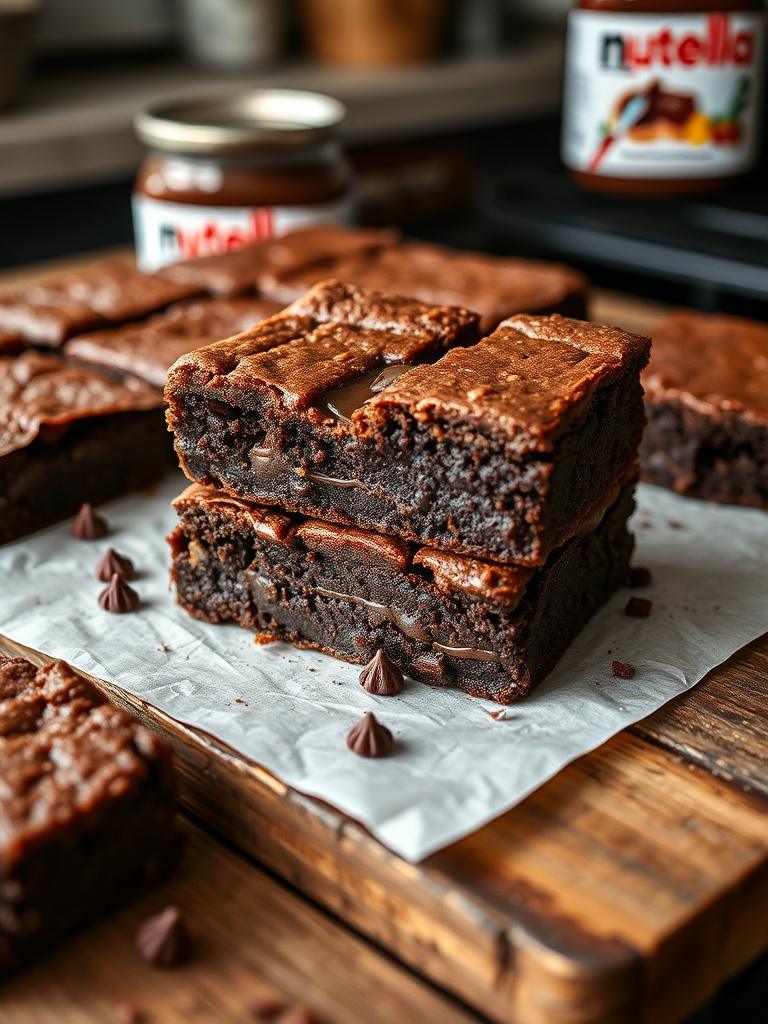 3-Ingredient Nutella Brownies