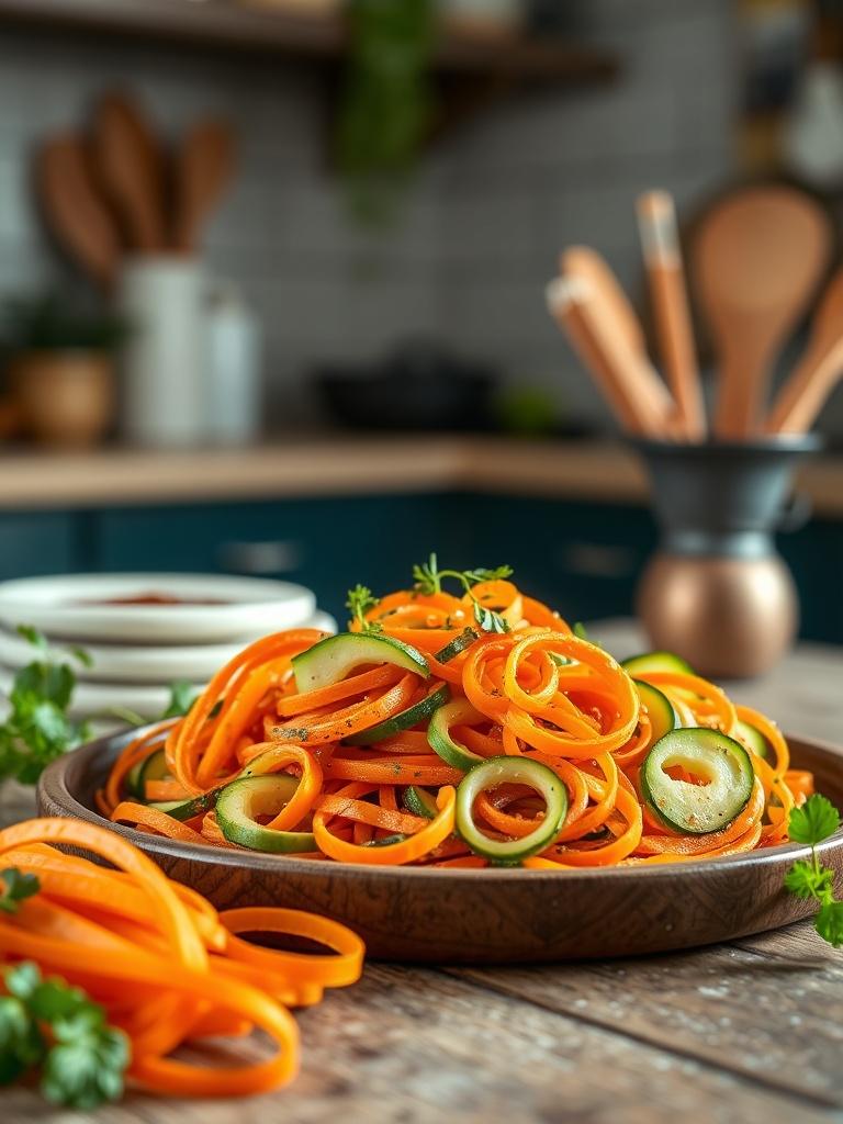 Carrot and Cucumber Ribbon Salad