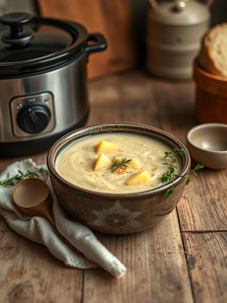 Easy Slow Cooker Potato Soup