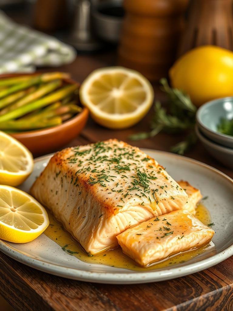 Garlic Butter Salmon with Lemon