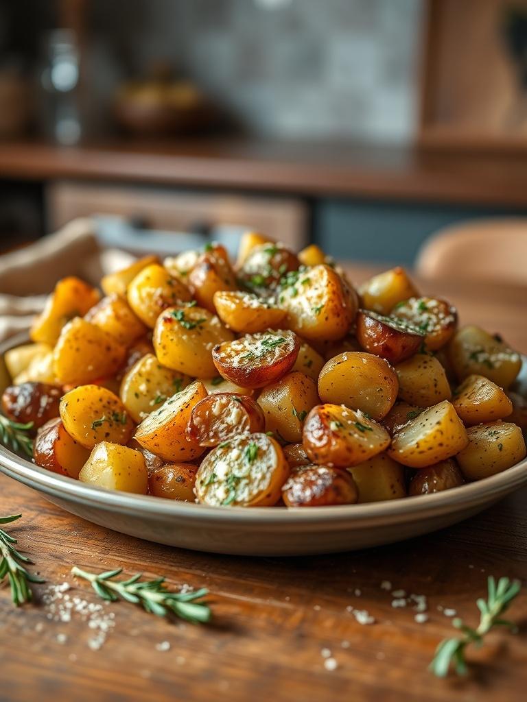 Garlic Parmesan Roasted Potatoes