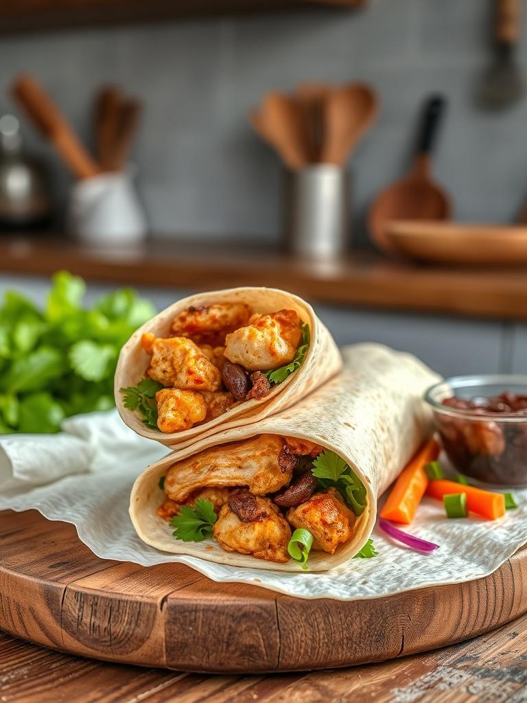 Homemade Chicken Shawarma Wrap