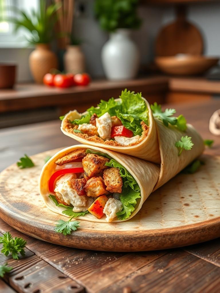 Low-Calorie Chicken Wrap