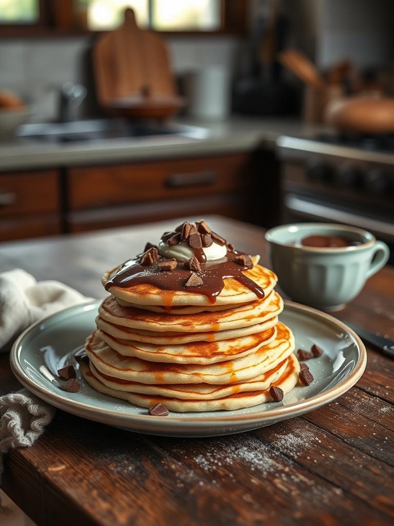 Nutella Stuffed Pancakes