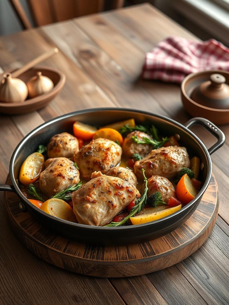 One Pan Chicken and Veggies