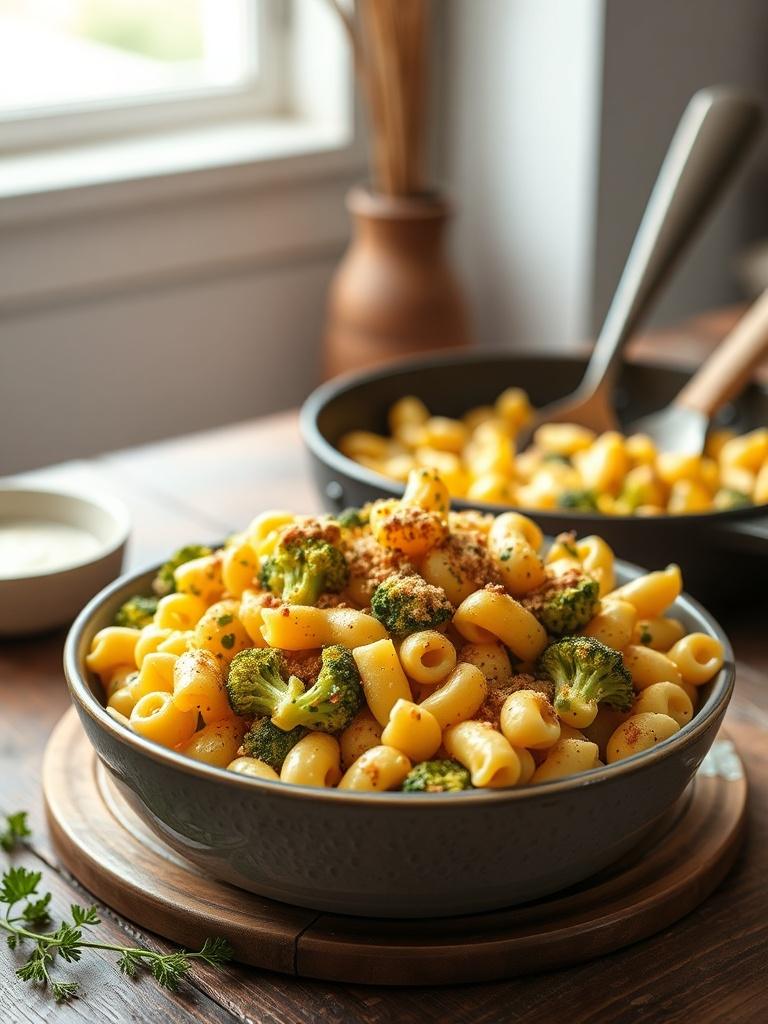 One Pot Healthy Broccoli Mac and Cheese