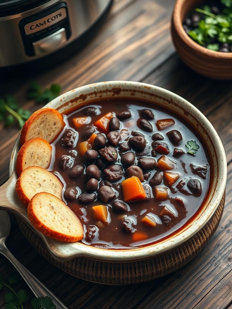 Slow Cooker Black Bean Soup